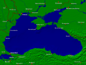 Schwarzes Meer Städte + Grenzen 1600x1200